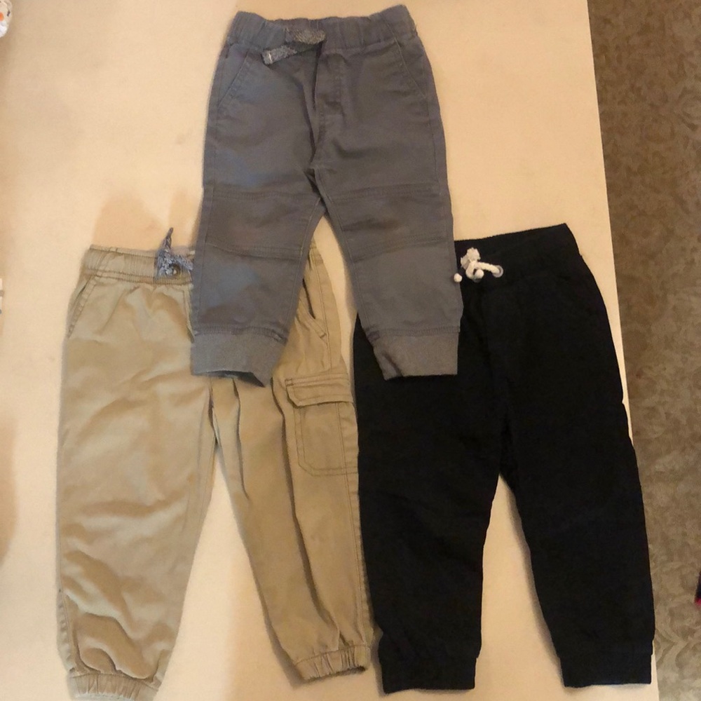 3 Jogger pants, 18mos